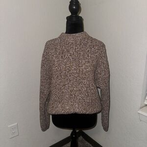 Universal Thread Textured Tan Crew Neck Sweater